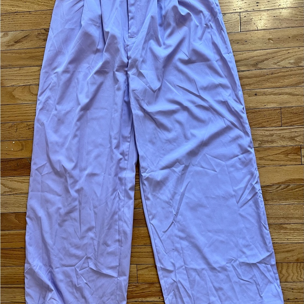 SHEIN lilac wide leg pant